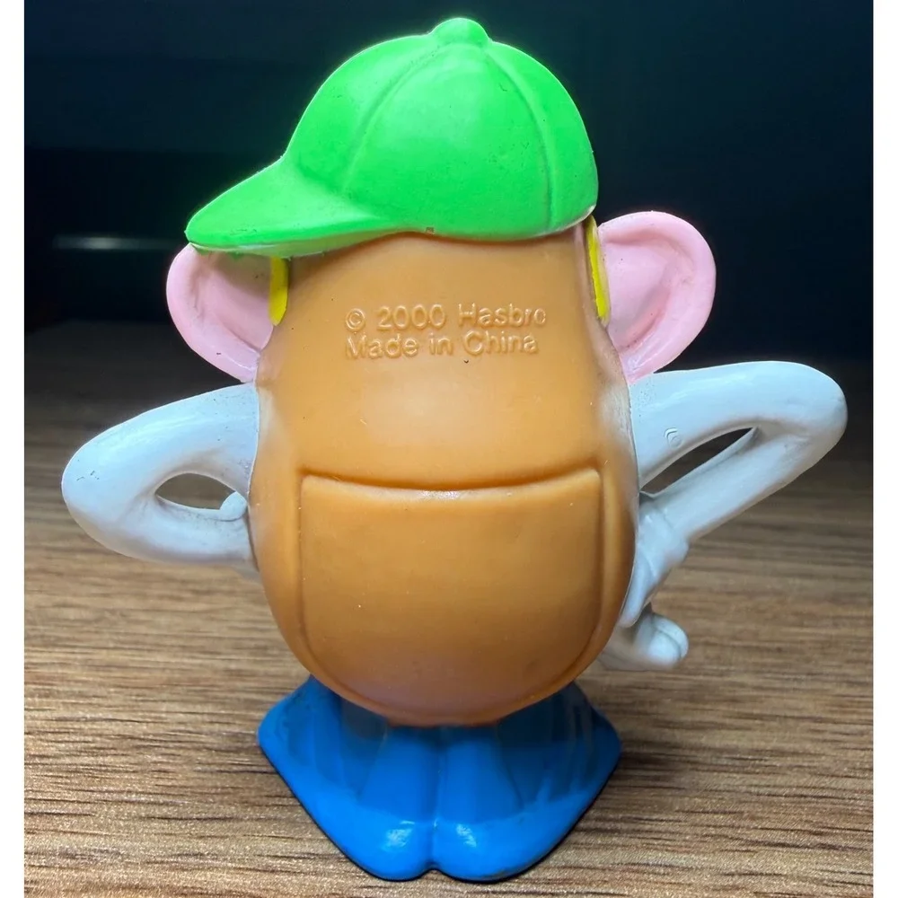 Hasbro Mr. Potato Head Vintage 2000 Green Hat Blue Shoes Figure 2.5